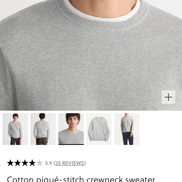 J. Crew Cotton Stretch Crewneck Sweater - Picture 3 of 6